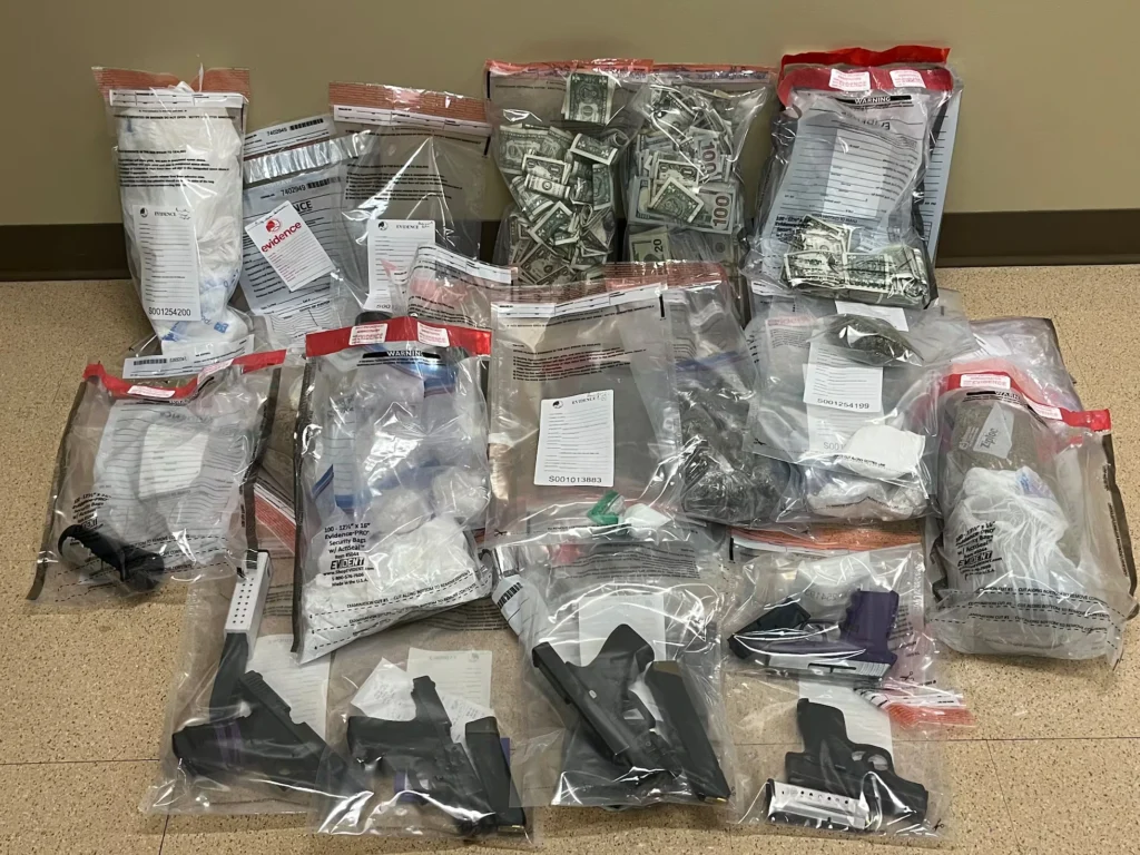 Artículos incautados por la DEA, en agosto.
DEA