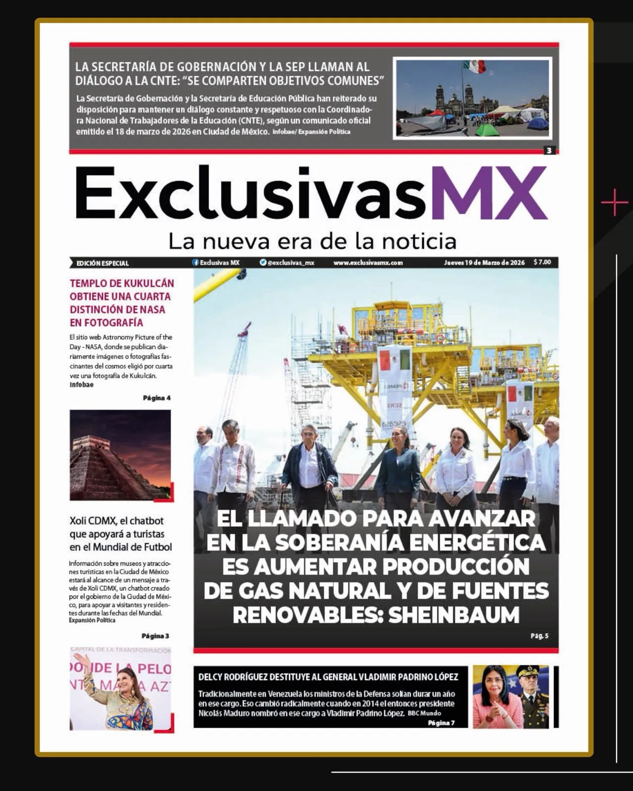 PORTADA MÉXICO 19 MARZO